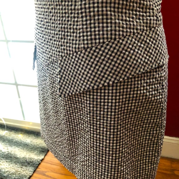Gingham Black and White Mini Skirt - Picture 6 of 13
